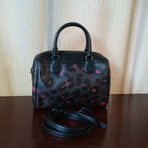 Coach Small Bennett Ocelot Satchel - Picture 3 of 4